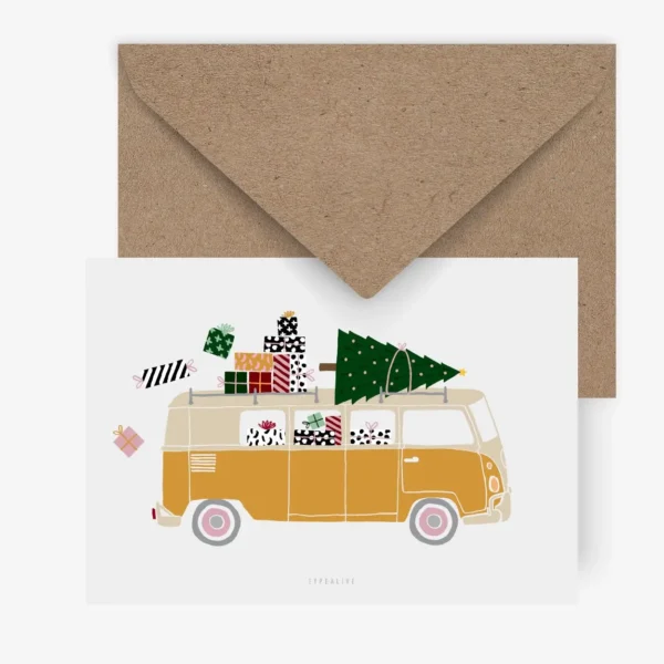 KALĖDINIS ATVIRUKAS "COMING HOME FOR CHRISTMAS"
