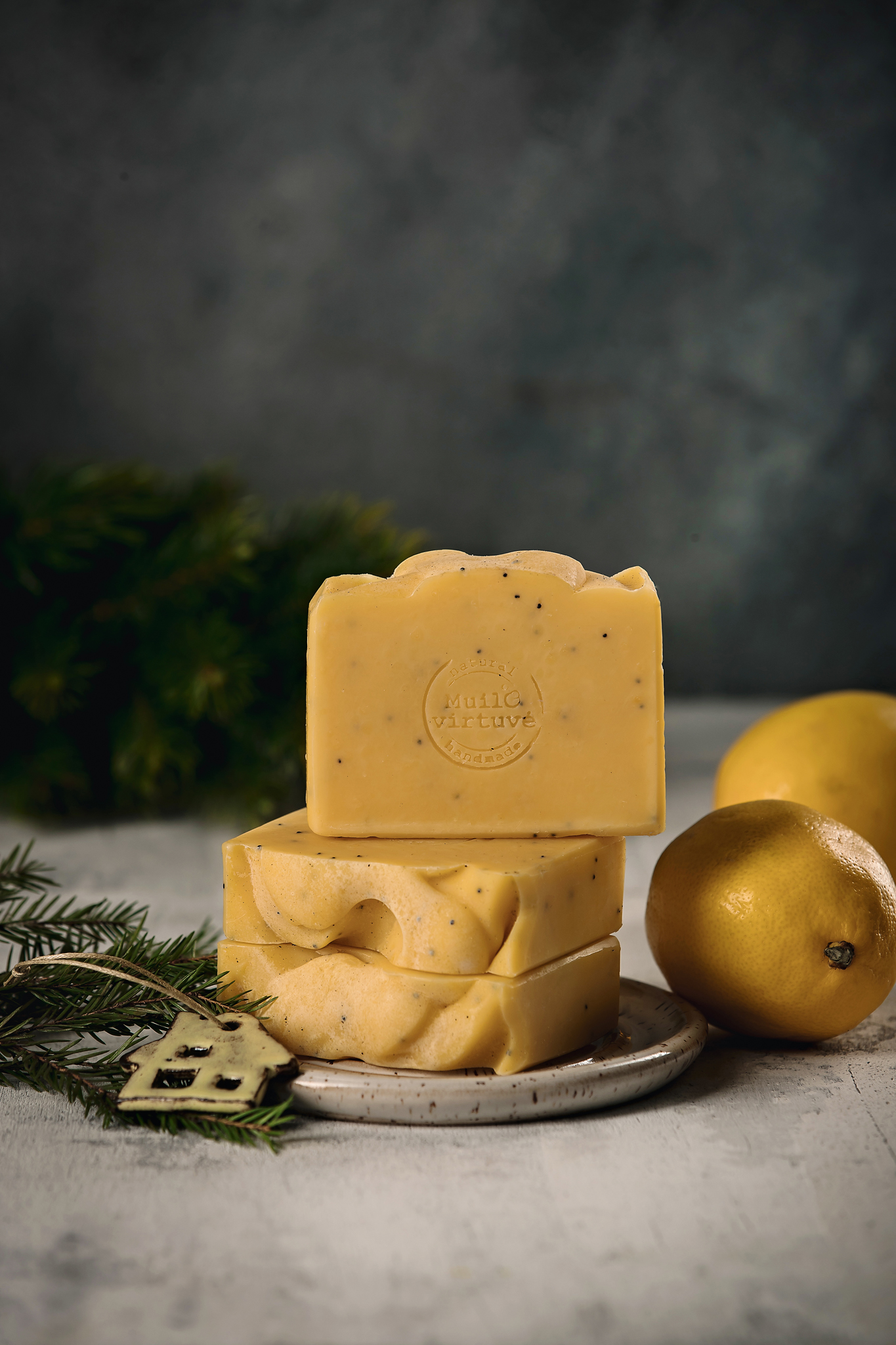 NATŪRALUS RANKŲ DARBO MUILAS | CITRUSINIS SU AGUONOMIS - Image 2