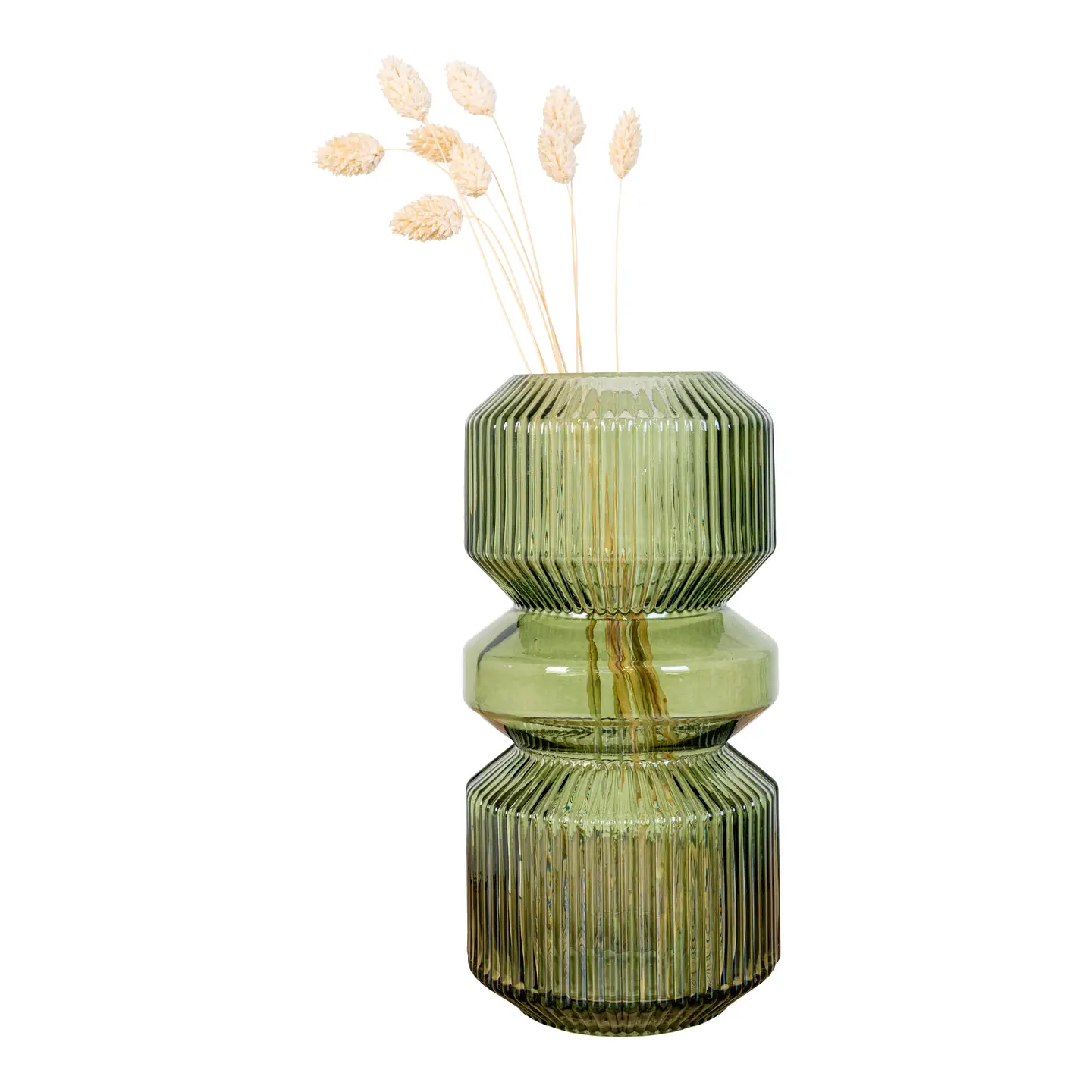 ŽALIA STIKLINĖ VAZA "HOUSE NORDIC" - Image 2